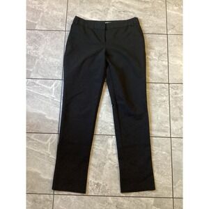 Express Editor Black Dress Pants Womens 4 Straight Leg Mid Rise Office Trousers